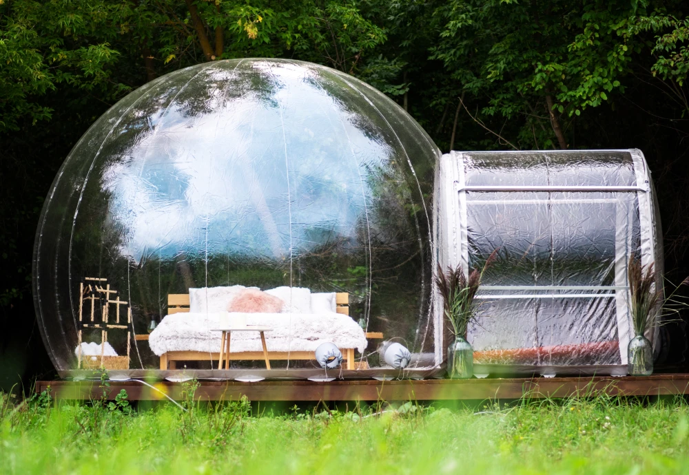 outdoor garden bubble tent